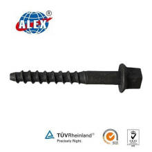 Rail Sleeper Screw Spike for Railway Fastening